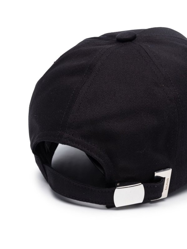 Balmain: hats & caps online - Logo-embroidered cap