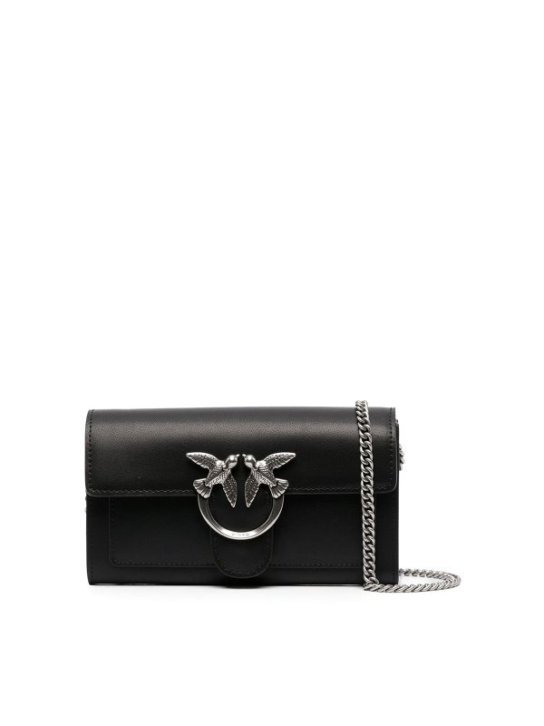 Pinko: cross body bags - Logo-plaque crossbody bag