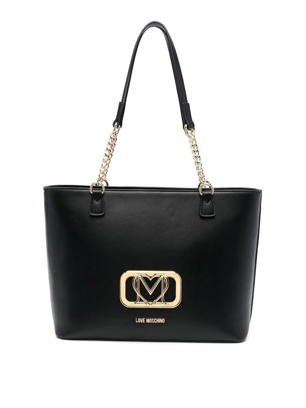 LOVE MOSCHINO: トートバッグ - トートバッグ - 黒