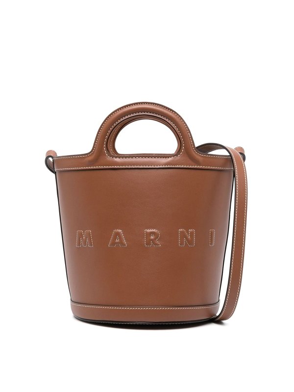 Marni: Bolsos Saco - Bolso Saco - Marrón