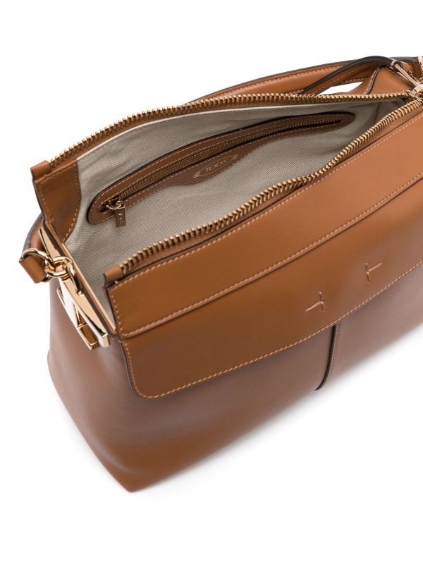 Logo-charm tote bag shop online: TOD