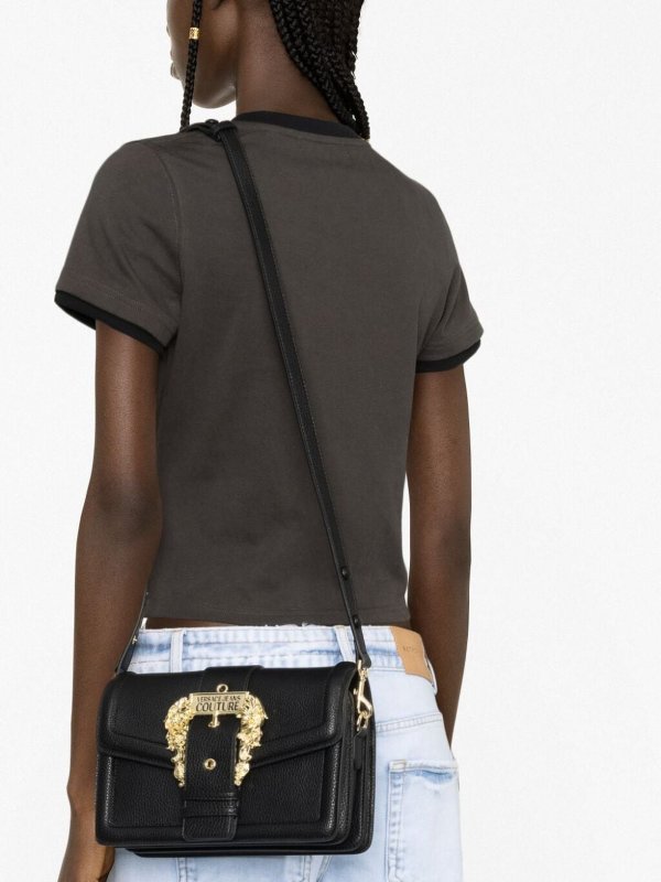 クロスボディバッグ - 黒 shop online: Versace Jeans Couture