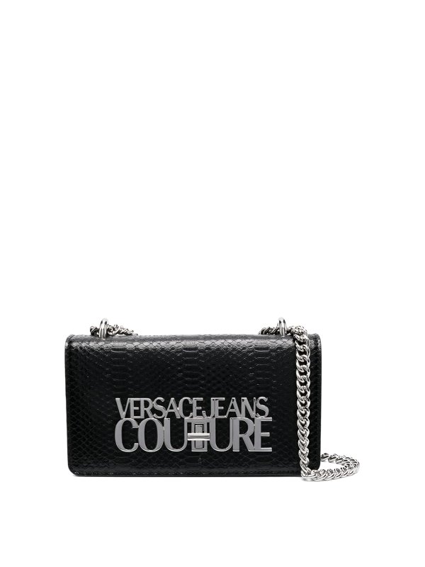 Versace Jeans Couture: cross body bags - Crocodile-effect bag