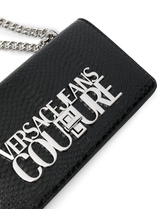 Crocodile-effect bag shop online: Versace Jeans Couture
