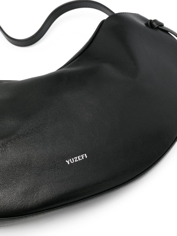 Yuzefi Large fortune cookie leather shoulder bag|YUZCOHBLFL000