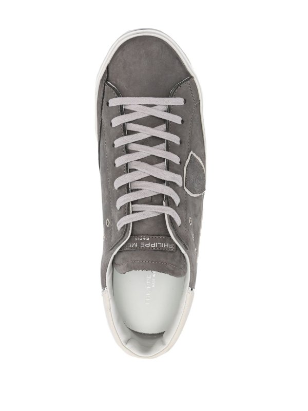 Logo-patch leather sneakers shop online: PHILIPPE MODEL