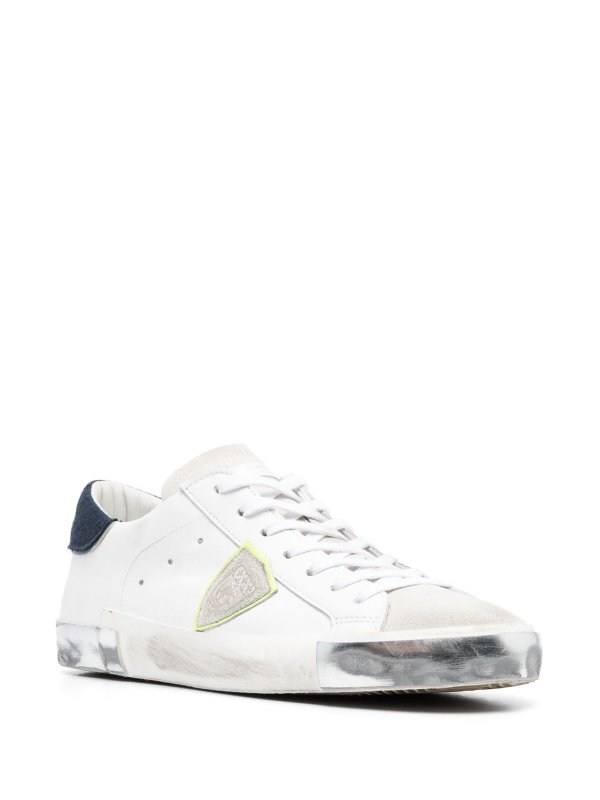 PHILIPPE MODEL: trainers online - Logo-patch leather sneakers