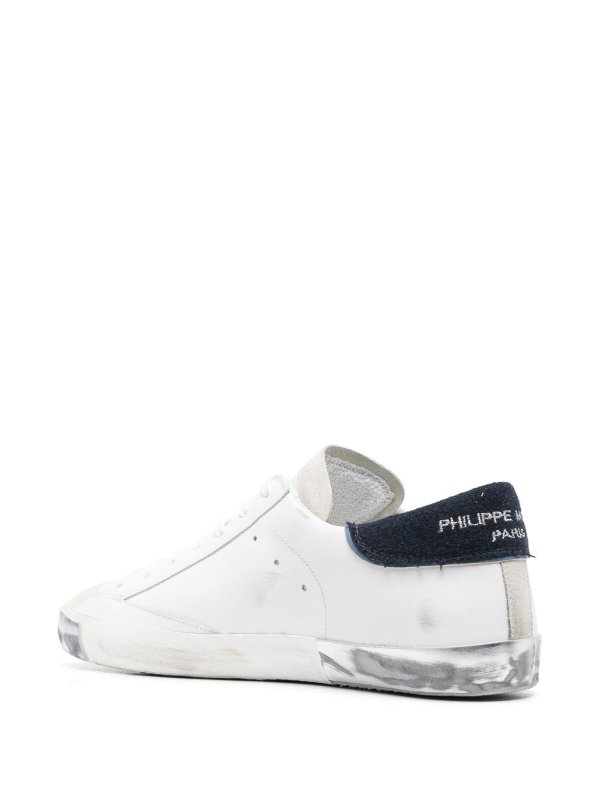 Logo-patch leather sneakers shop online: PHILIPPE MODEL