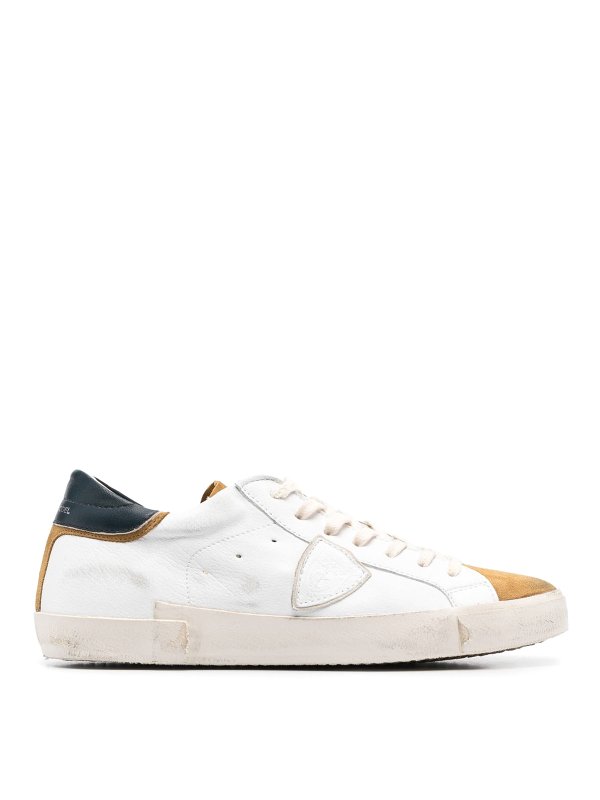 PHILIPPE MODEL: trainers - Colour-block leather sneakers