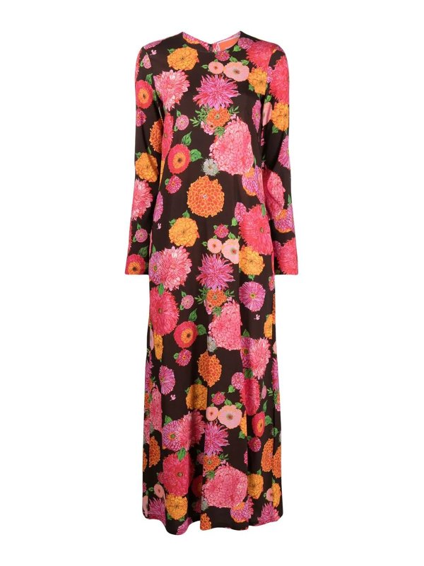 LA DOUBLEJ: Knielange Kleider - Knielanges Kleid - Bunt