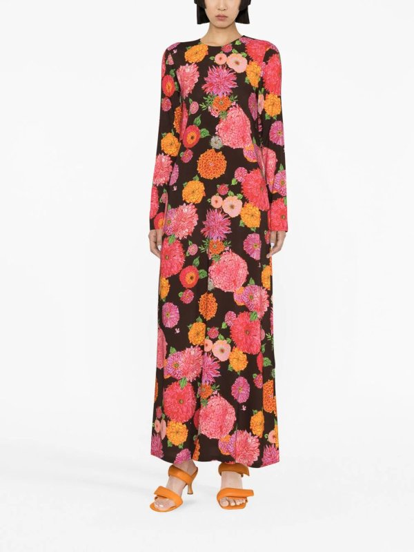 The Best Shops LA DOUBLEJ: Knielange Kleider - Knielanges Kleid - Bunt