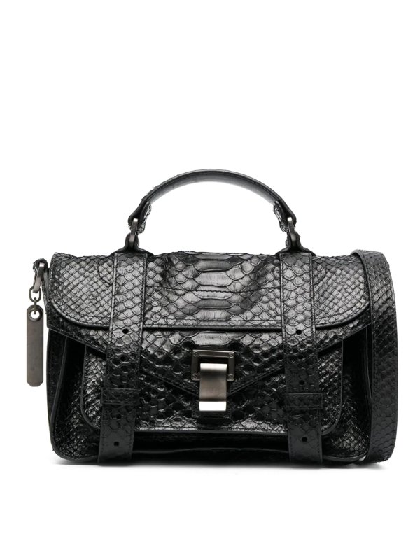 Proenza Schouler: laptop bags & briefcases - Carved python ps1 tiny bag