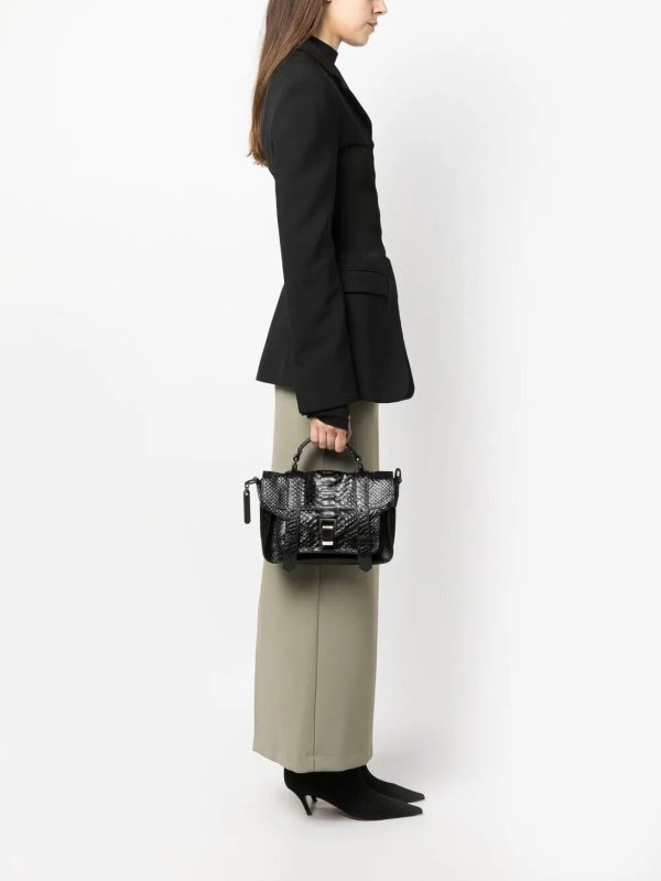 The Best Shops Proenza Schouler: laptop bags & briefcases - Carved python ps1 tiny bag