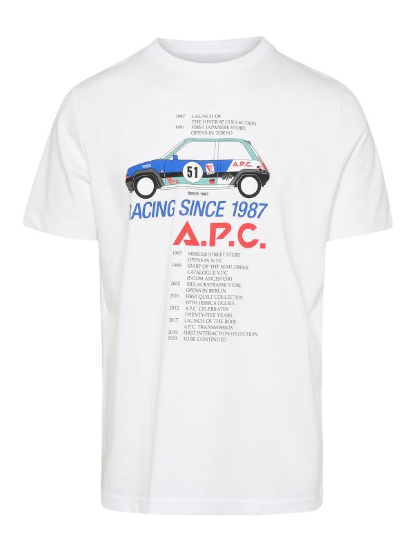 A.P.C.: T-shirts - T-Shirt - Blanc
