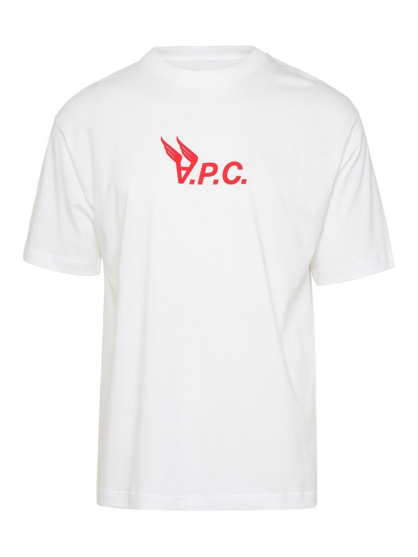 A.P.C.: t-shirts - Hermance T-shirt in white cotton