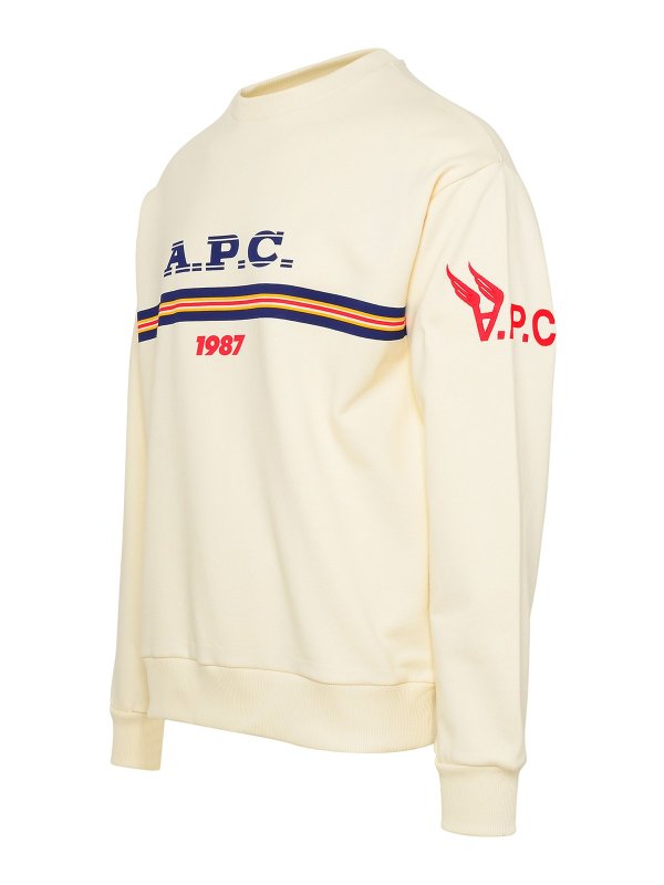 The Best Shops A.P.C.: Sweatshirts & Sweaters - Adam sweatshirt in ivory cotton
