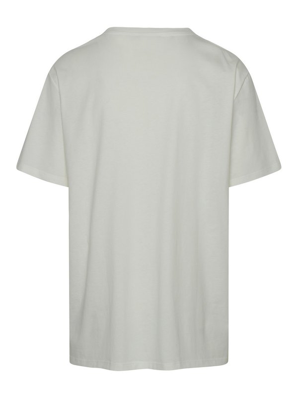 Balmain: T-shirts online - T-Shirt - Blanc