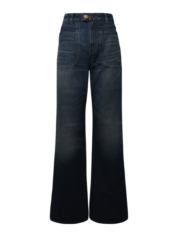 Balmain: ストレートジーンズ - ストレートジーンズ - ブルー