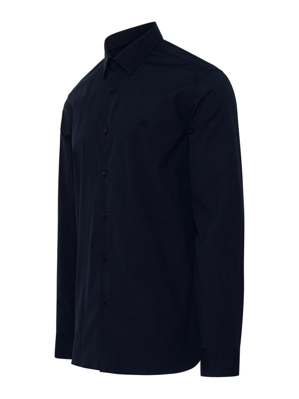 The Best Shops BURBERRY: shirts - Sherfield shirt in blue cotton