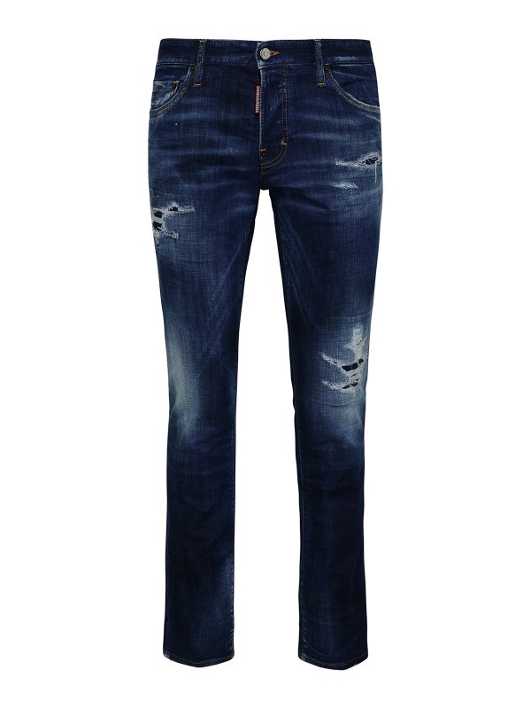 DSQUARED2: vests - Jeans in cotone blu