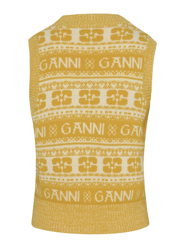 GANNI: ベスト online - ベスト - イエロー