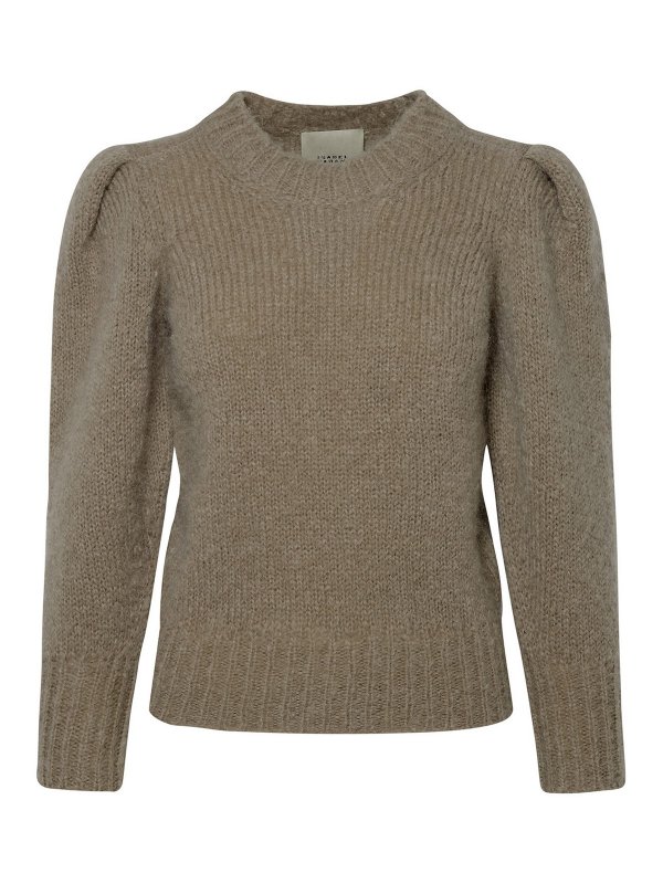 ISABEL MARANT: crew necks - Emma sweater in beige mohair