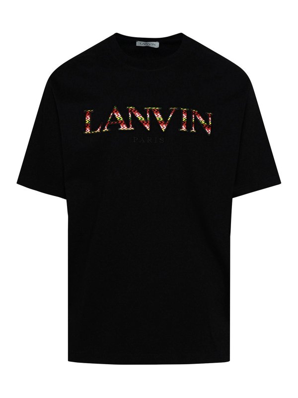 LANVIN: Tシャツ - Tシャツ - 黒