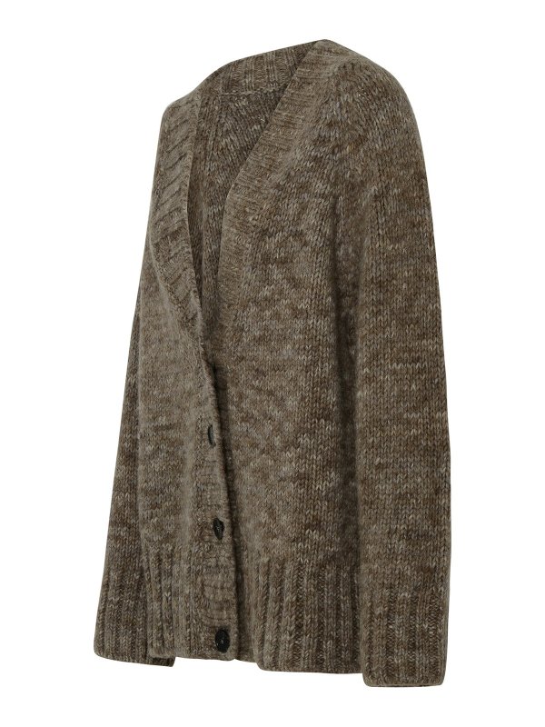 The Best Shops Maison Margiela: cardigans - Beige alpaca blend cardigan