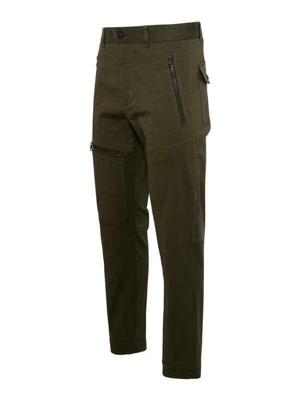 The Best Shops MONCLER: カジュアルトラウザー - カジュアルパンツ - 緑