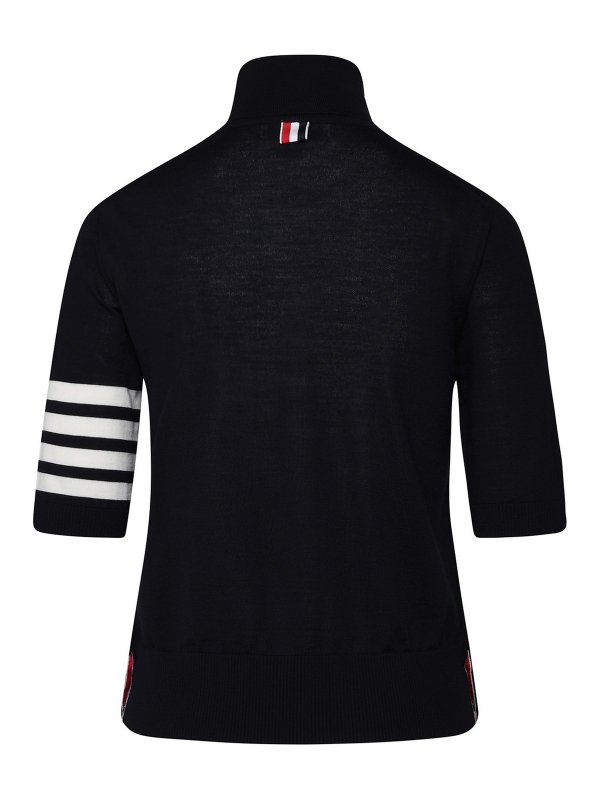 THOM BROWNE: クルーネック online - クルーネック - ダークブルー