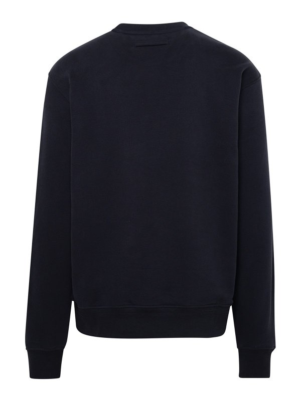 ZEGNA: Sweatshirts & Sweaters online - Blue cotton sweatshirt