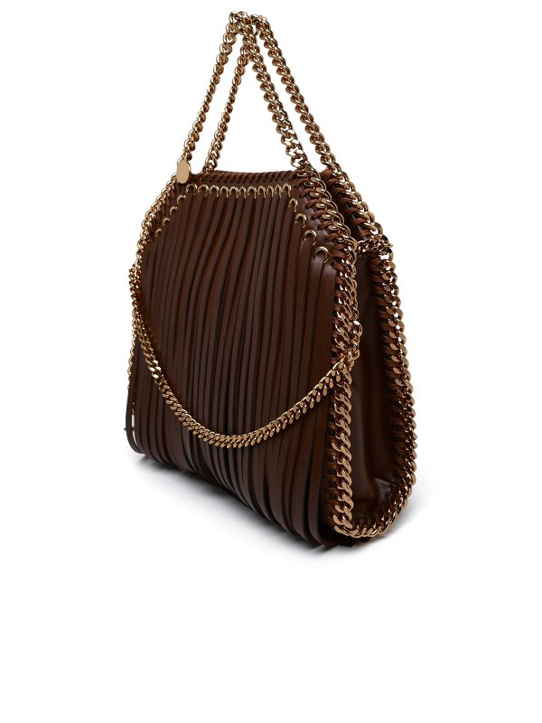 STELLA McCARTNEY: cross body bags online - Mini falabella bag in brown vegan leather
