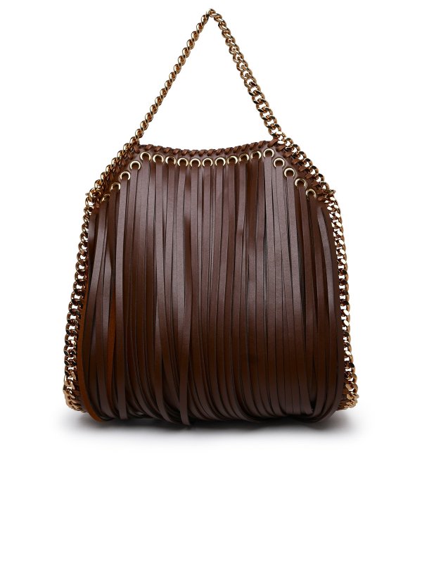 The Best Shops STELLA McCARTNEY: cross body bags - Mini falabella bag in brown vegan leather