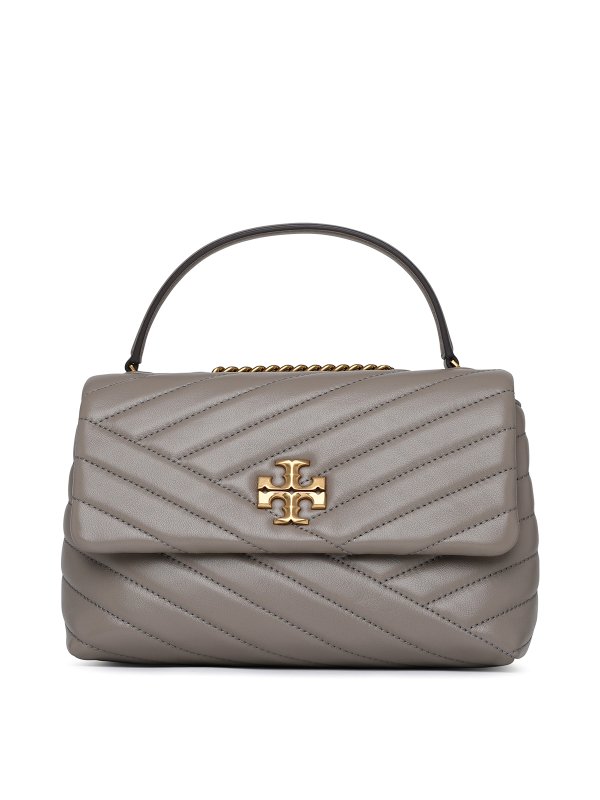 TORY BURCH: cross body bags - Small kira bag in gray leather