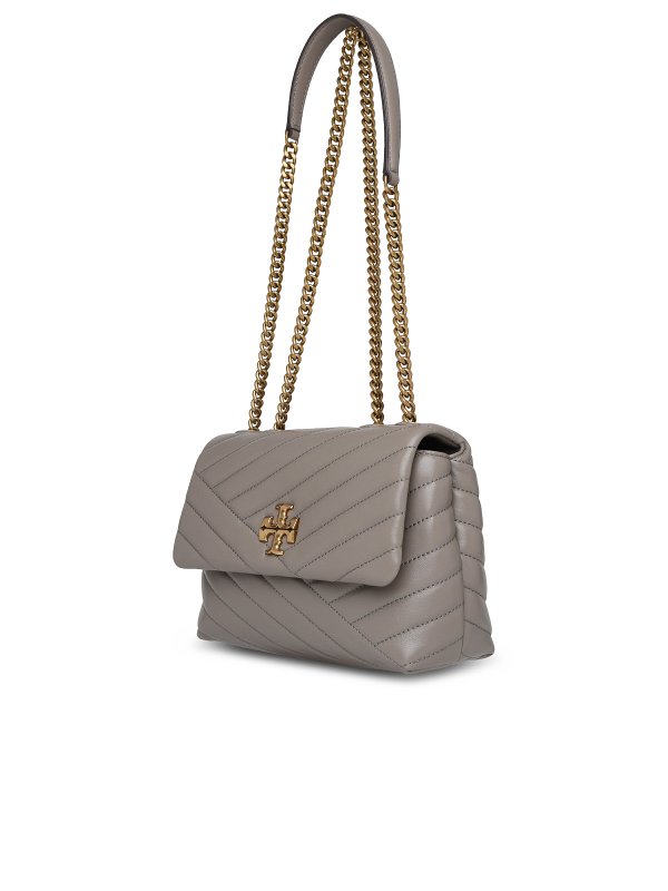 TORY BURCH: cross body bags online - Small kira bag in gray leather