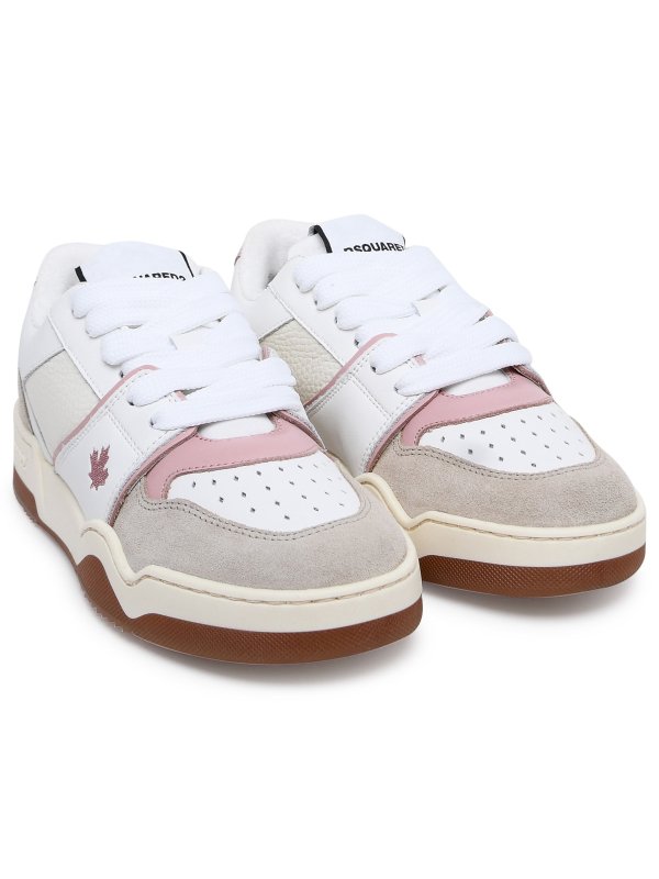 DSQUARED2: trainers online - Spike sneaker in white leather
