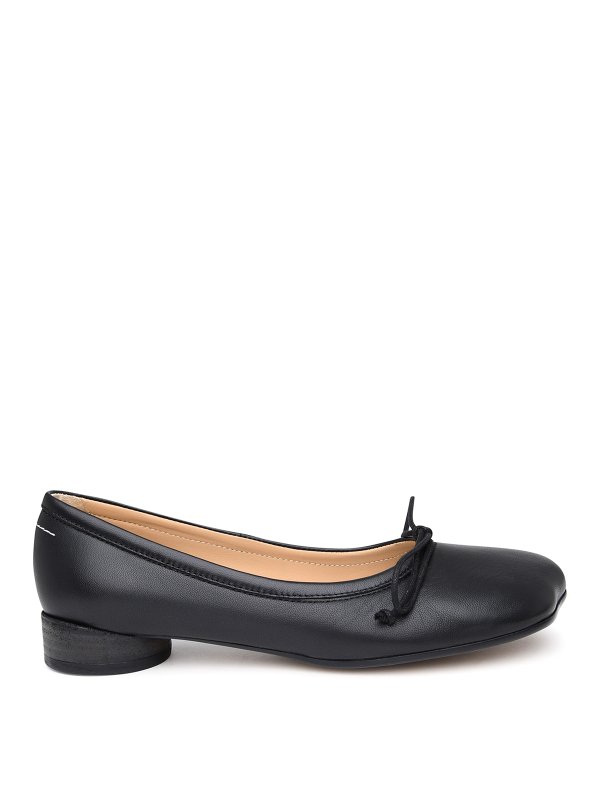 MM6 MAISON MARGIELA: フラットシューズ - フラットシューズ - 黒