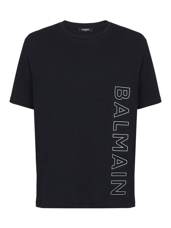Balmain: Camisetas - Camiseta - Negro