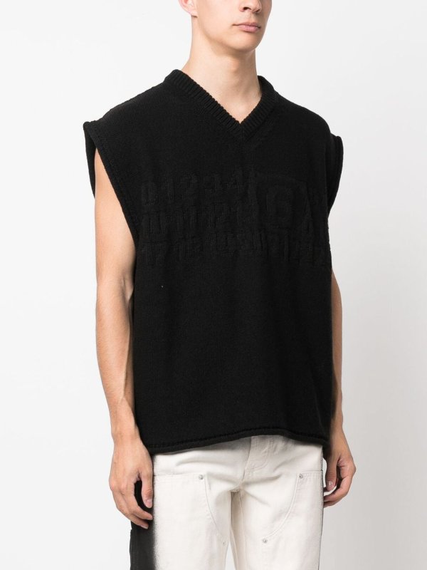The Best Shops MM6 MAISON MARGIELA: maglieria gilet - Gilet