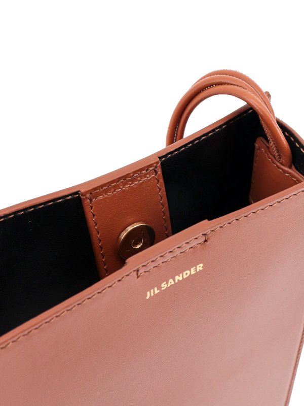ショルダーバッグ - ブラウン shop online: JIL SANDER