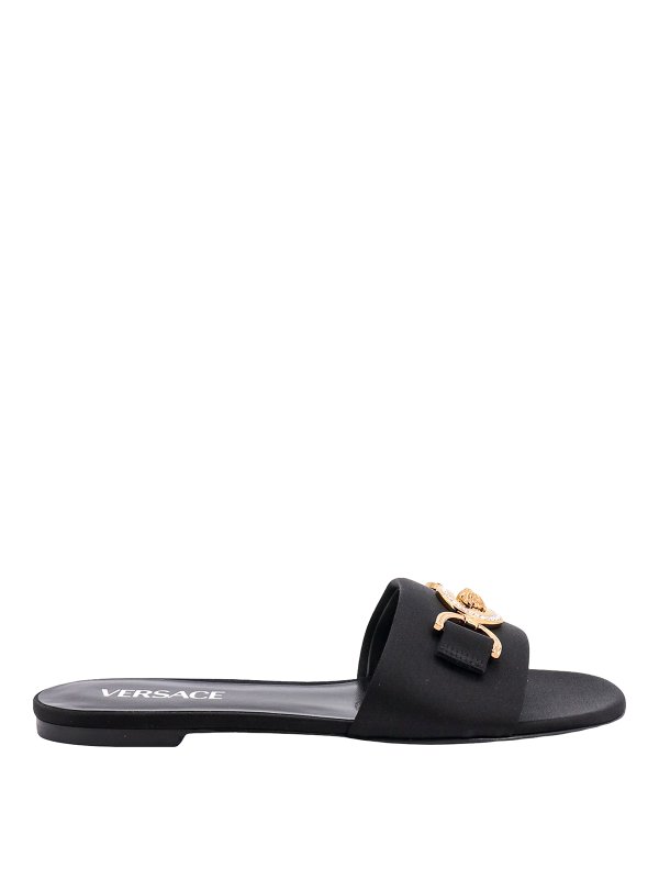 VERSACE: Sandalias - Sandalias - Negro