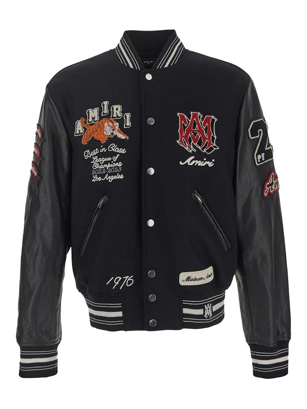 AMIRI: ボンバージャケット - ボンバージャケット - 黒