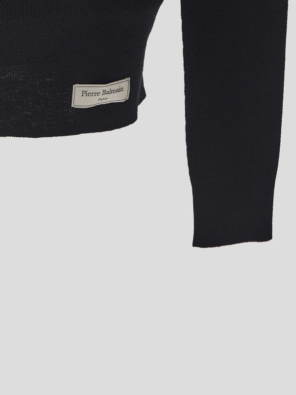 The Best Shops Balmain: Pull col rond - Pull Col Rond - Noir
