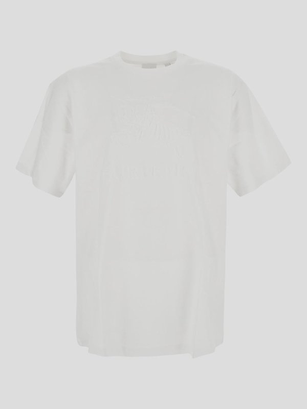 Tシャツ・カットソー BURBERRY Men T-shirt White 8072756 Burberry T-shirt - White - Men | 8072756 | Shop online at THEBS