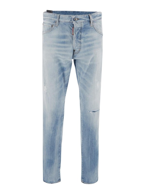 DSQUARED2: straight leg jeans - Jeans