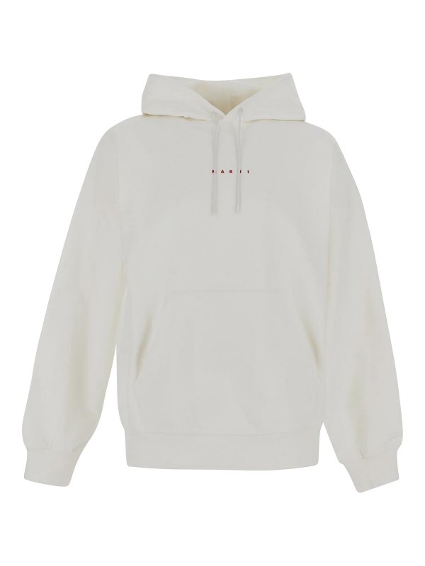 Marni: Sweatshirts & Pulls - Sweat-Shirts - Blanc