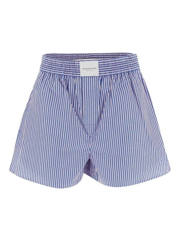 T BY ALEXANDER WANG: Shorts - Short - Bleu
