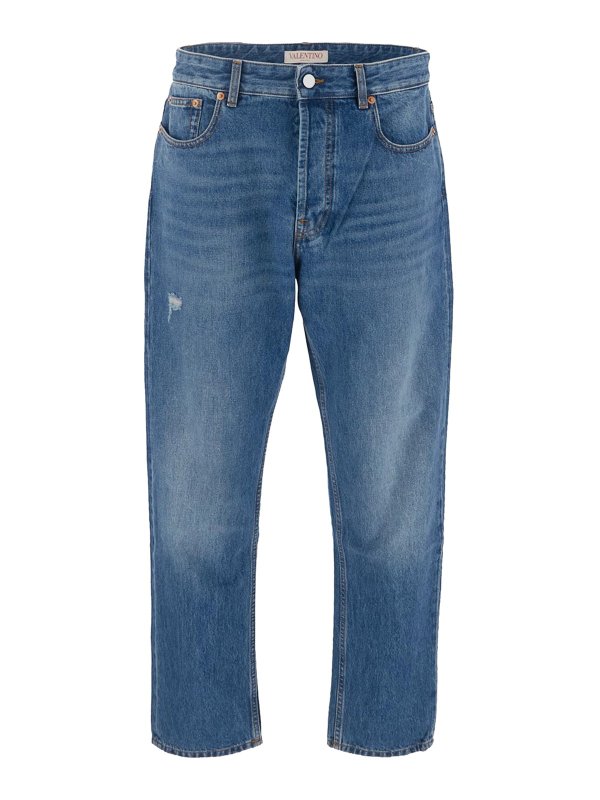 VALENTINO: straight leg jeans - Jeans