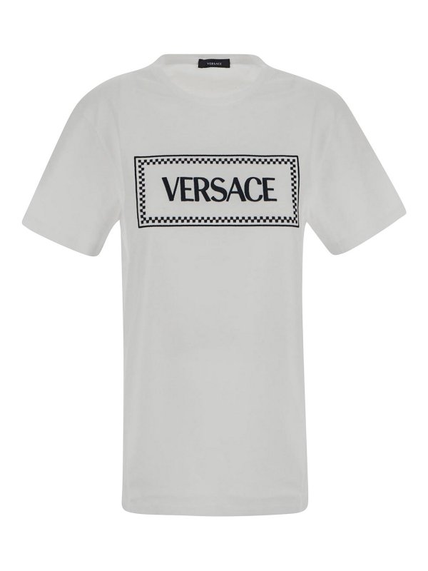 Versace Jeans Couture: T-shirts - T-Shirt - Weiß