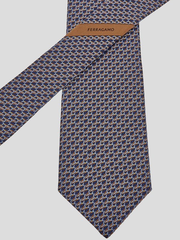 SALVATORE FERRAGAMO: ネクタイ＆蝶ネクタイ online - ネクタイ - ダークブルー
